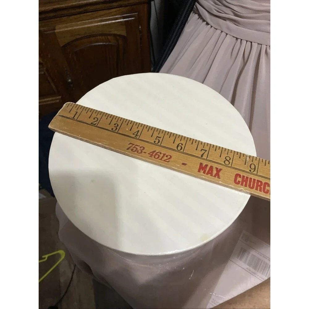 Damaged Faded Vintage Victoria’s Secret Small Hat Box Or Display Prop